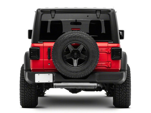 Raxiom 18-23 Jeep Wrangler JL Axial Series LED Tail Lights- Blk Housing (Smoked Lens) - J142664-JL Photo - Close Up