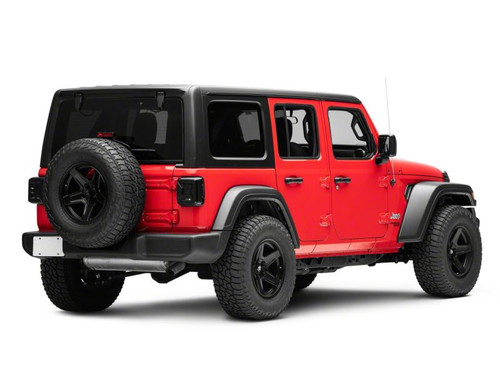 Raxiom 18-23 Jeep Wrangler JL Axial Series LED Tail Lights- Blk Housing (Smoked Lens) - J142664-JL Photo - Close Up