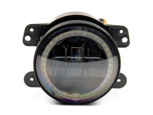 Raxiom 07-18 Jeep Wrangler JK Axial Series 4-In LED Fog Lights w/ Halo - J142666 Photo - Close Up