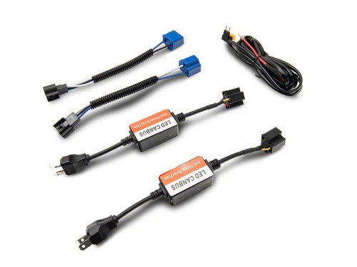 Raxiom 07-18 Jeep Wrangler JK Axial Spider LED Headlights w/Angel Eye Halo- Blk Housing (Clear Lens) - J152602 Photo - Close Up