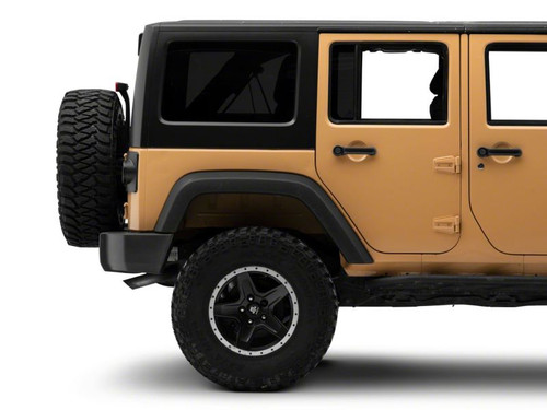 Raxiom 07-18 Jeep Wrangler JK Axial Series Halo LED Tail Lights- Blk Housing (Clear Lens) - J164240 Photo - Close Up