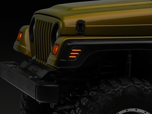 Raxiom 97-06 Jeep Wrangler TJ Axial Series LED Side Marker Lamps- Smoked - J166834 Photo - Primary