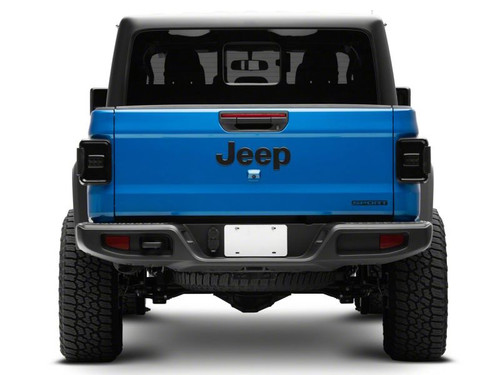Raxiom 20-23 Jeep Gladiator JT w/ Factory Halogen LED Tail Lights- Blk Housing (Smoked Lens) - JG10490 Photo - Close Up