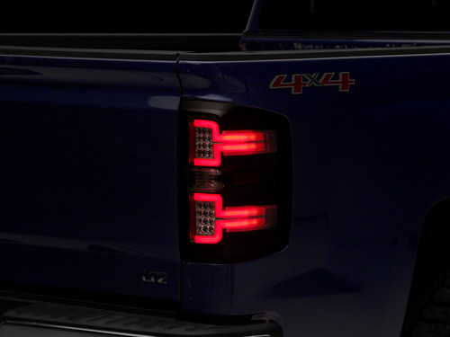 Raxiom 14-18 Chevrolet Silverado 1500 LED Taillights w/ SEQL Turn Signals- Blk Housing (Clear Lens) - S114457 Photo - Primary