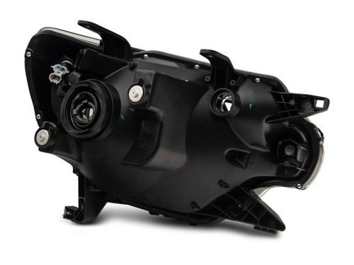 Raxiom 12-15 Toyota Tacoma Axial Series Headlights w/ LED Bar- Blk Housing (Clear Lens) - TT21847 Photo - Close Up