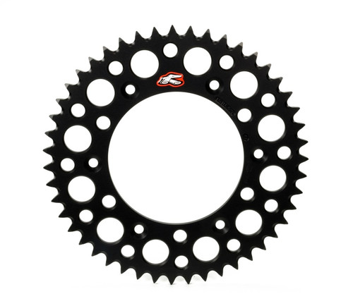 Renthal 00-07 Honda CR 125R Rear Grooved Sprocket - Black 520-52P Teeth - 154U-520-52GRBK User 1