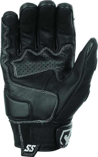 Speed and Strength Twist of Fate Leather Gloves Black/White - Small - 892325 User 1