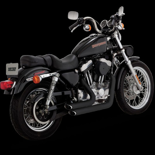 Vance and Hines Shortshots Stagg Blk - 47223 User 1