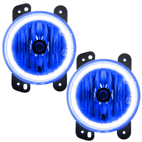 Oracle Lighting 07-09 Jeep Wrangler JK Pre-Assembled LED Halo Fog Lights -Blue - 7080-002 Photo - Primary