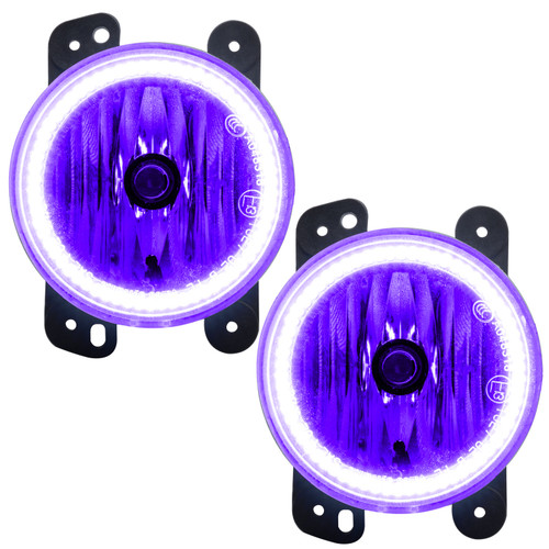 Oracle Lighting 07-09 Jeep Wrangler JK Pre-Assembled LED Halo Fog Lights -UV/Purple - 7080-007 Photo - Primary
