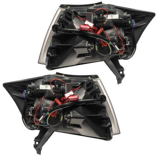 Oracle Lighting 08-15 Nissan Armada Pre-Assembled LED Halo Headlights -Red - 8106-003 Photo - Close Up