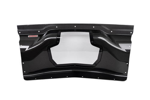Corsa 2020+ Chevrolet Corvette C8/Z06 Carbon Fiber Air Intake Trunk Panel with Polycarbonate - 44009 Photo - Primary