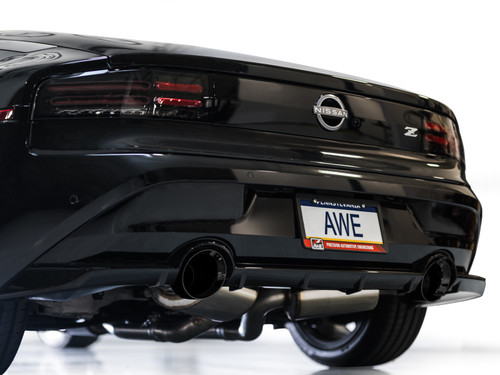 AWE 2023 Nissan Z RZ34 RWD Track Edition Catback Exhaust System w/ Diamond Black Tips - 3020-33400 Photo - Mounted