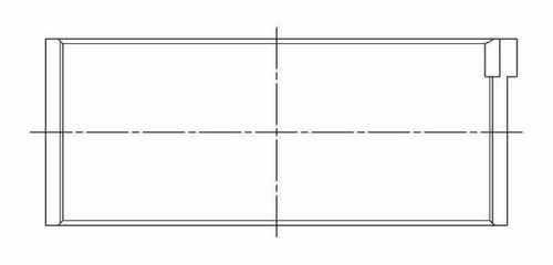 ACL Peugeot 4 1587cc (TU5) Race Series Engine Connecting Rod Bearing Set - 4B7712H-.30 Technical Drawing