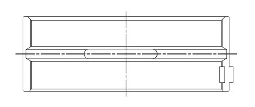 ACL **Coated** Ford Prod. V8 255-289-302 Race Series Engine Crankshaft Main Bearing Set - 5M590HC-010 Technical Drawing