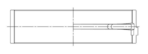 ACL Ford Prod. V8 4.6/5.4L Race Series Engine Crankshaft Main Bearing Set - 5M7296H-.025 Technical Drawing
