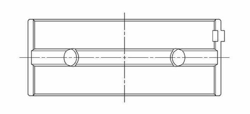 ACL Suzuki Hayabusa 4 cyl. ACL Race Series Engine Crankshaft Main Bearing Set - 5M8434H-STD Technical Drawing