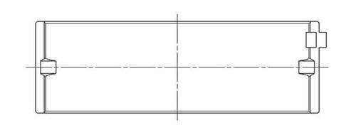ACL Suzuki 4 M16A (1.6L) Race Series Engine Crankshaft Main Bearing Set - 5M8443H-.25 Technical Drawing