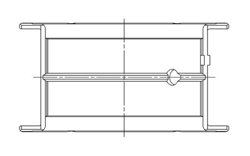 ACL **Coated** Chev. V8 267-305-327-350 Race Series Engine Crankshaft Main Bearing Set - 5M909HC-001 Technical Drawing
