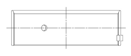 ACL Ford Prod. V8 255-289-302 Race Series Engine Connecting Rod Bearing Set - 8B634H-009 Technical Drawing