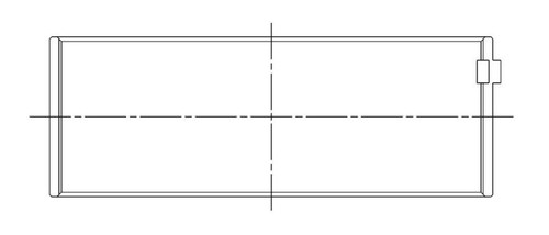 ACL Chev. V8 396-402-427-454 Narrowed Race Series with Dowel Engine Connecting Rod Bearing Set - 8B743HND-001 Technical Drawing
