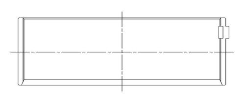 ACL **Coated** FORD 370/429/460 Engine Connecting Rod Bearing Set - 8B818HC-STD Technical Drawing