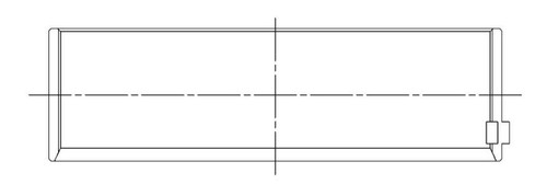 ACL **Coated** Ford 377ci Clevland stroker (using Chev conrods) Engine Connecting Rod Bearing Set - 8B927HC-010 Technical Drawing