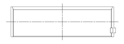 ACL **Coated** Ford 377ci Clevland stroker (using Chev conrods) Engine Connecting Rod Bearing Set - 8B927HC-STD Technical Drawing