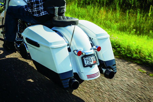 Kuryakyn Curved License Plate Mount Black - 3147 User 1