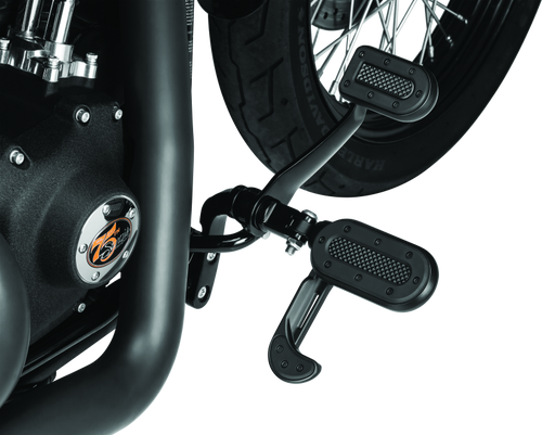 Kuryakyn Heavy Industry Brake Pedal Satin Black - 7038 User 1