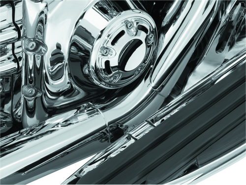 Kuryakyn Bridge The Gap Heat Shield 93-08 Touring Models Chrome - 9196 User 1