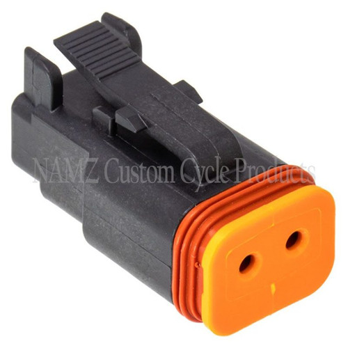 NAMZ Deutsch DT Series 2-Wire Plug & Wedgelock - Black (Repl. HD 72112-94BK) - DP-2B Photo - Primary