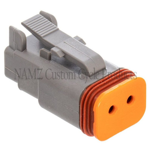 NAMZ Deutsch DT Series 2-Wire Plug & Wedgelock - Grey (Repl HD 72132-94GY) - DP-2G Photo - Primary
