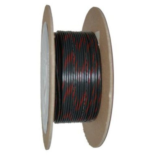 NAMZ OEM Color Primary Wire 100ft. Spool 18g - Black/Red Stripe - NWR-02-100 Photo - Primary