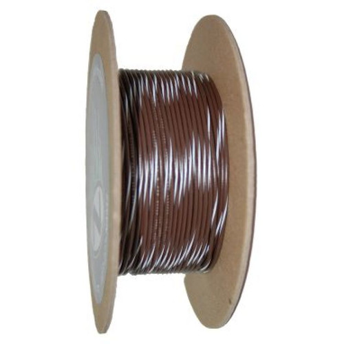 NAMZ OEM Color Primary Wire 100ft. Spool 18g - Brown/White Stripe - NWR-19-100 Photo - Primary