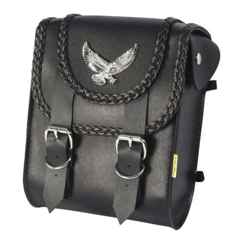 Willie & Max Universal Black Magic Sissy Bar Bag (8 inches L x 10 inches H x 4.5 inches W) - Black - 58411-00 User 1