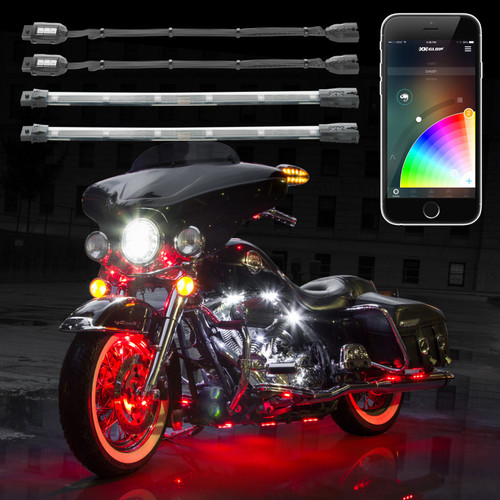 XK Glow Strip Million Color XKCHROME ATV/Motorcycle LED Accent Light Kit (14xPod + 12x10In) - KS-MOTO-PRO User 1