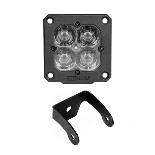XK Glow Flush Mount XKchrome 20w LED Cube Light w/ RGB Accent Light - Fog Beam - XK065002-FO User 1