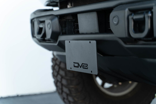 DV8 Offroad 21-23 Ford Bronco Capable Bumper Front License Plate Mount - LPBR-04 Photo - Primary