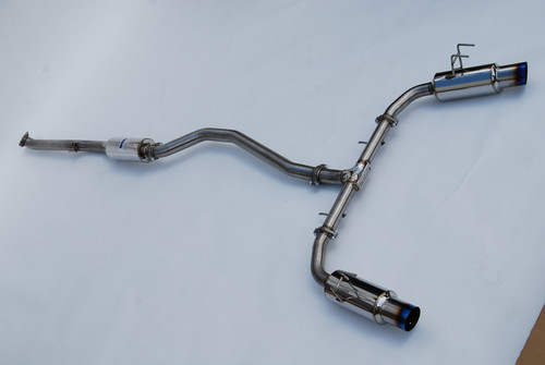 Invidia 2022+ Honda Civic Si (1.5T) 70mm N1 Cat Back Exhaust - Burnt TI Tips - HS22HS4GD1STL User 1
