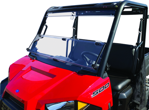 QuadBoss 17-21 Polaris Ranger 500 Windbreak Folding Windshield - 375783 User 1