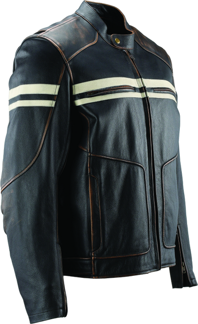 River Road Hoodlum Vintage Leather Jacket Black - Small - 094382 User 1 River Road Hoodlum Vintage Leather Jacket Black - Small - 094382 User 1