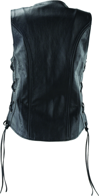River Road Sapphire Leather Vest Black Womens - Small - 094444 User 1