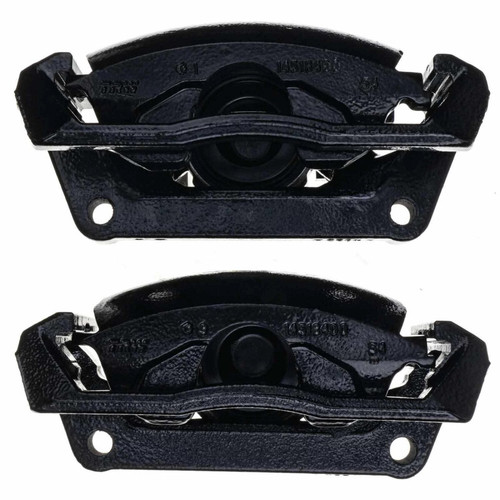 Power Stop 11-18 Ram 1500 Rear Black Calipers - Pair (w/Bracket) - S4836BLK Photo - Primary