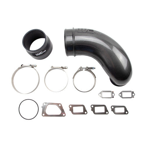 Wehrli 11-16 Chevrolet 6.6L LML Duramax 5in Intake Horn - Flat Black - WCF100417-FB User 1
