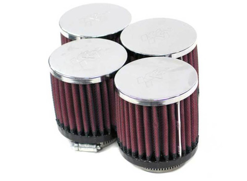 K&N Filter Universal Clamp-On Filter 2 1/16in Flange / 3in OD / 3in H - Box of 4 - RC-1894 Photo - Primary
