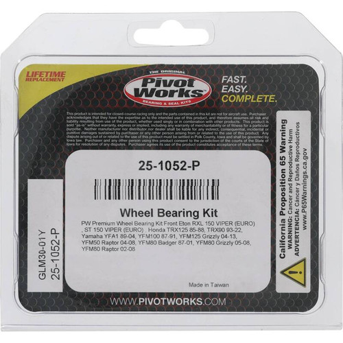 Pivot Works Pw Premium Wheel Bearing - 25-1052-P Photo - Primary