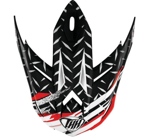 THH Helmets T710X Assault Visor Wht/Red - 646225 Photo - Primary