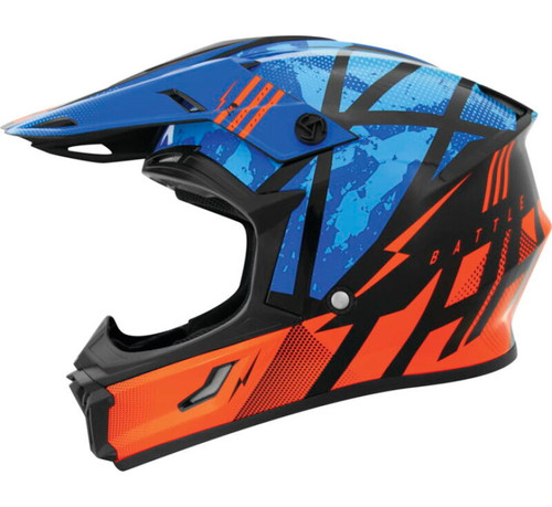 THH Helmets T710XR Battle Blue/Orange - XS - 646376 Photo - Primary