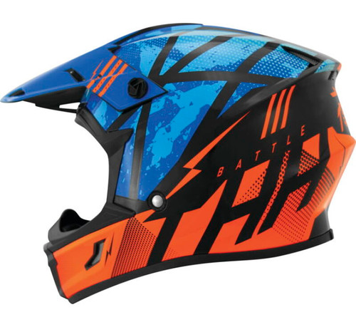 THH Helmets T710XR Battle Blue/Orange - XS - 646376 Photo - Primary